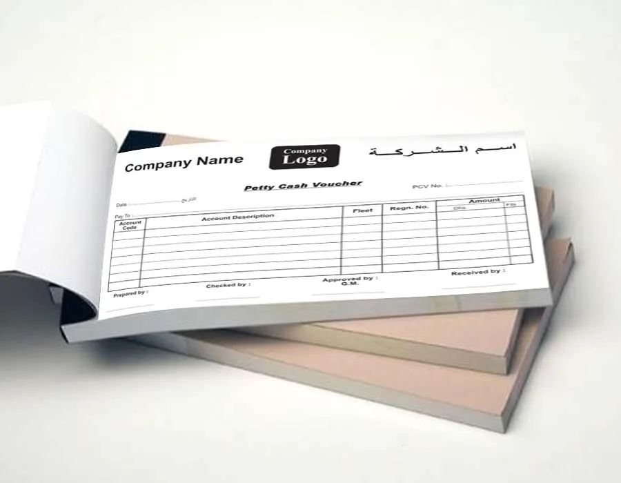 Petty Cash Voucher Printing Dubai