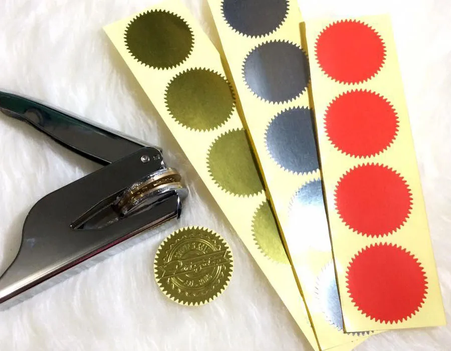 Embossing Seal Stickers Dubai